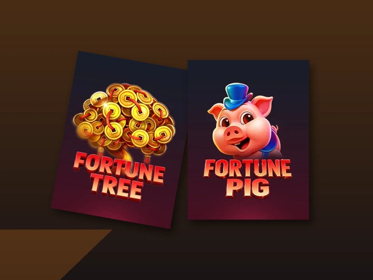 Fortune Tree and Fortune Pig wheel game art